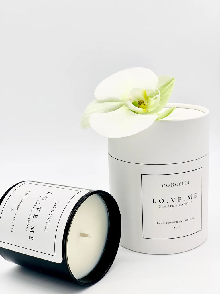 CONCELLI decor clean burning soy wax candles whose scentes evoke love 