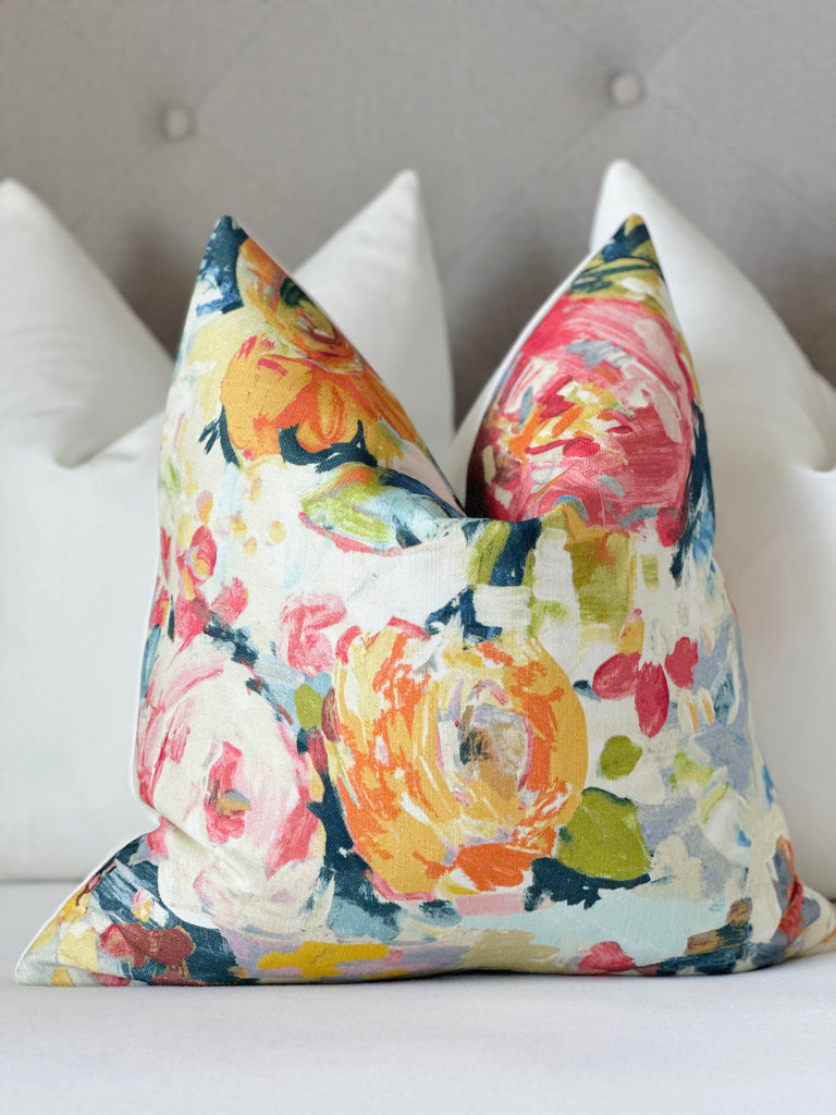 Peony Love throw pillow cover