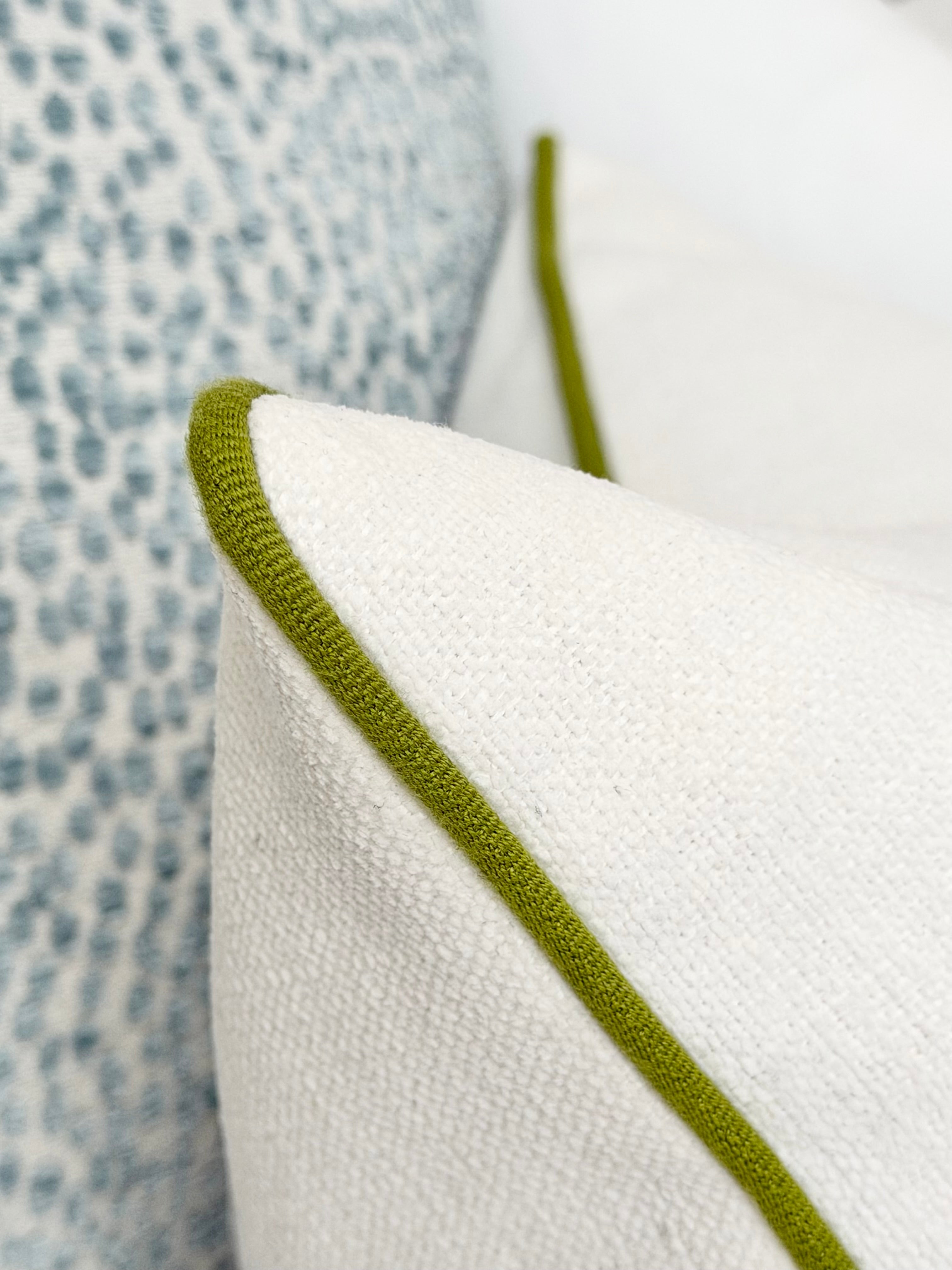 Modern White Chenille pillow cover