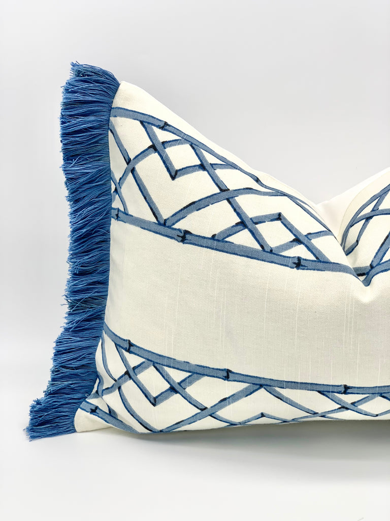 Bamboo blue dream pillow cover